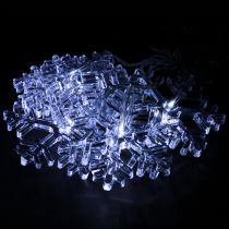 Artículo Decoración de ventana LED Navidad blanco frío para batería 25×90cm
