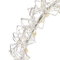 Artículo Lámpara decorativa LED de metal con forma de corazón para colgar, color blanco cálido, 30 cm