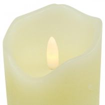 Vela LED Real Wax Cream A Batería Con Temporizador Al.13cm
