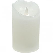 Vela LED vela de pilar de cera blanco cálido Ø7.5cm H12.5cm