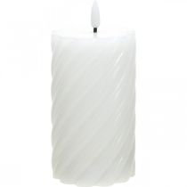 Vela LED con temporizador blanco cálido blanco cera real Ø7.5cm H15cm
