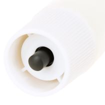 Artículo Velas LED blancas cónicas de cera blanca cálida de 24,5 cm, 2 unidades