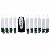 Artículo Velas LED para árboles 10cm blanco cálido con mando a distancia 10uds
