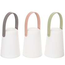 Artículo Lámpara con asa, luz LED portátil para uso interior y exterior, 22 cm, 3 unidades