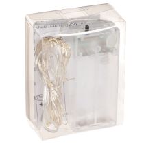 Artículo Guirnalda de luces LED para interiores, funciona con pilas, luz blanca cálida, 30 LED, 3 m, 6 unidades