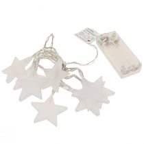 Artículo Cadena de luces LED estrellas con temporizador 10 LED blanco cálido 90cm