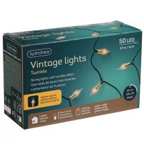 Artículo Guirnalda de luces LED con temporizador batería interior 50 LED 490cm