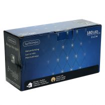 Artículo Red de luz LED 180 blanco cálido 2m x 2m para exterior