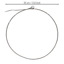 Artículo Aro LED para colgar metal 110L blanco cálido interior Ø35cm