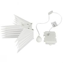 Artículo Estrella LED 3D temporizador blanco batería exterior Ø30cm H74cm