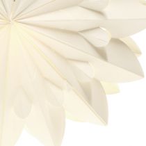 Artículo Estrella LED estrella plegable estrella de papel blanco cálido Ø40cm 2ud