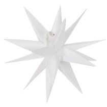Artículo Estrella LED decorativa, luz blanca cálida, para exteriores, con temporizador, 40 cm.