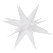 Artículo Estrella LED decorativa, luz blanca cálida, para exteriores, con temporizador, 40 cm.