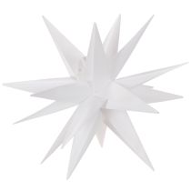 Artículo Estrella LED navideña blanca cálida con temporizador para exteriores, 60 cm