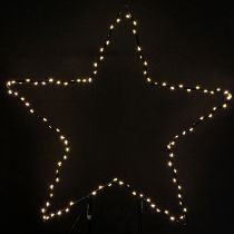 Artículo Estrella LED de pie 150 Micro LED blanco cálido metal Ø58cm