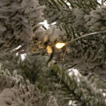 Artículo Árbol de Navidad artificial con nieve en bolsa de yute, 40 LED, para uso interior, 85 cm.