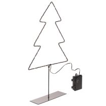 Artículo Árbol de Navidad LED, funciona con pilas, decoración de mesa para interiores, 47 cm