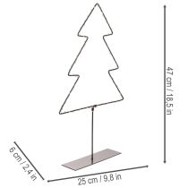Artículo Árbol de Navidad LED, funciona con pilas, decoración de mesa para interiores, 47 cm