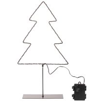 Artículo Árbol de Navidad LED, funciona con pilas, decoración de mesa para interiores, 47 cm