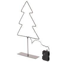 Artículo Árbol de Navidad LED, funciona con pilas, decoración de mesa para interiores, 47 cm