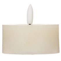 Artículo Vela LED de té, luz blanca cálida, efecto parpadeante y temporizador, cera auténtica, funciona con pilas, 7 cm, 2 unidades