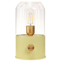 Artículo Lámpara de mesa LED lámpara de mesa retro blanco cálido verde Al. 19,5 cm