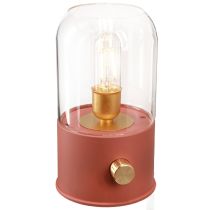 Artículo Lámpara de mesa LED retro luz LED blanco cálido marrón Al. 19,5 cm