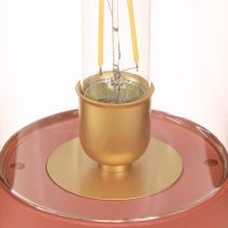 Artículo Lámpara de mesa LED retro luz LED blanco cálido marrón Al. 19,5 cm