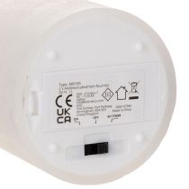 Artículo Vela LED cilíndrica, parpadeante, con temporizador, Ø7cm, 12cm