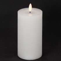 Artículo Vela LED cilíndrica, parpadeante, con temporizador, Ø7cm, 16cm