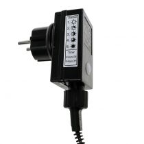 Artículo Cadena de luces LED, 144 piezas, color negro, blanco cálido, para uso exterior, 1,2 m
