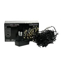 Artículo Cadena de luces LED arroz 180s 13,5m negro/blanco cálido