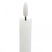 Artículo Vela LED vela de mesa de cera blanco cálido para batería Ø2cm 24cm 2pcs