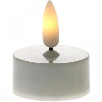Luces de té LED blancas cálidas Luces LED con efecto de llama Velas artificiales Ø3.6cm Juego de 6