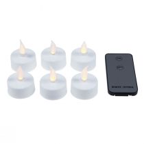 Artículo Velas de té LED con mando a distancia Ø3,5cm 6 piezas