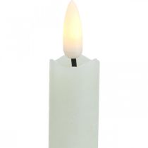 Vela LED velas de cera crema para batería Ø2cm 24cm 2uds