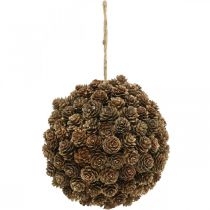 Cono de alerce bola decoración con cono para colgar naturaleza Ø20cm