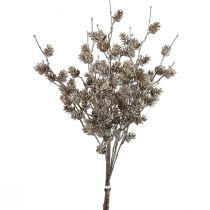 Artículo Rama de alerce ramas decorativas artificiales conos blanco 52cm 3 piezas