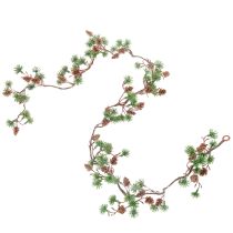 Artículo Guirnalda artificial de alerce con piñas y ramas de aguja, 120 cm.