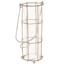 Artículo Farol de jardín, luz de viento de metal Ø8,5 cm H23/18,5/14,5 cm, juego de 3 piezas