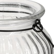 Artículo Farol farol de cristal para asa colgante Al. 18 cm 2 piezas