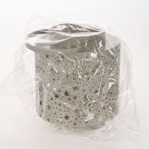 Artículo Linterna con estampado de estrellas, metal, verde, 31 cm