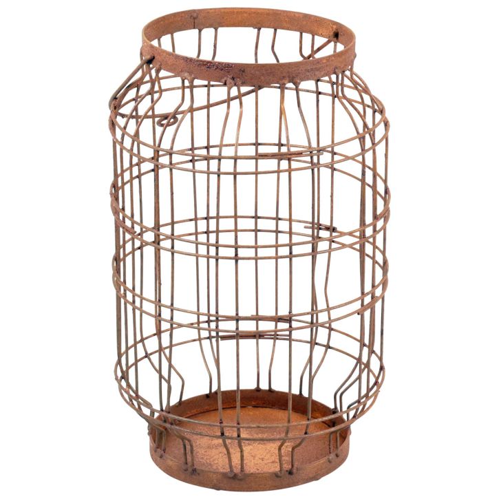 Artículo Farol de jardín mango de metal patinado vintage Ø19,5cm