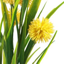 Flores artificiales bola flor allium cebolla ornamental artificial amarillo 45cm