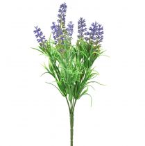 Artículo Lavanda Artificial Ramas De Lavanda Decorativas Púrpura 33cm 4 Piezas