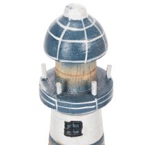 Artículo Faros de madera Decoración estilo marítimo para salón y terraza 20 cm, juego de 3