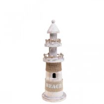 Artículo Faro de madera Marine Wood Deco White H25cm