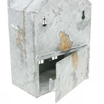 Artículo Casa de luz portavelas de metal casa de luz de té Al. 25,5 cm