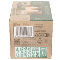 Artículo Velas de té en funda de papel para ocasiones festivas y momentos de ambiente Light One 4cm 50uds