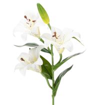 Artículo Flor de lirio artificial, réplica realista, decoración duradera para espacios habitables, 66 cm, 2 piezas